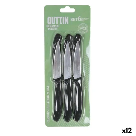 Jeu de couteaux d'éplucheur Quttin Basic 6 Pièces 19,5 x 2 x 1 cm (12 Unités) de Quttin, Couteaux à éplucher - Réf : S2231959...