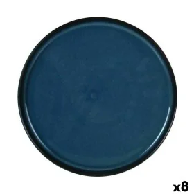 Snack tray La Mediterránea Chester Blue Circular 26,8 x 2,6 cm (8 Units) by La Mediterránea, Plates and dishes - Ref: S223302...