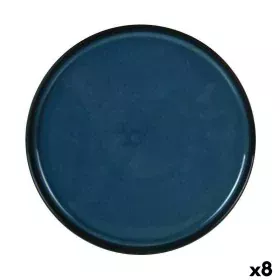 Plateau apéritif La Mediterránea Chester Bleu Ronde 26,8 x 2,6 cm (8 Unités) de La Mediterránea, Plats et plateaux - Réf : S2...