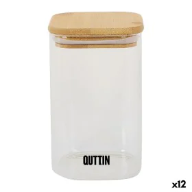 Récipient de Conservation des Aliments Quttin Bambou Verre Borosilicaté 720 ml (12 Unités) de Quttin, Stockage des aliments -...