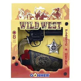 Ensemble de Pistolets Western Gonher (3 pcs) de Gonher, Armes jouets - Réf : S2404563, Prix : 9,34 €, Remise : %