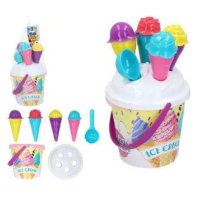 Beach Bucket Ice Cream Colorbaby Color Beach (18 cm) (11 pcs) by Colorbaby, Sandpit and beach toys - Ref: S2406197, Price: 8,...