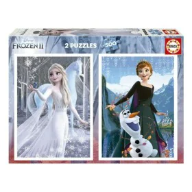 Puzzle Educa Frozen II (2 x 500 pcs) de Educa, Puzzles emboitables et casse-tête - Réf : S2411281, Prix : 10,82 €, Remise : %