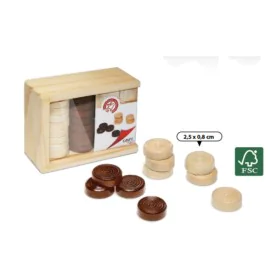 Pedine Dama Cayro 617 Legno di Cayro, Giochi a gettoni - Rif: S2412042, Prezzo: 6,49 €, Sconto: %