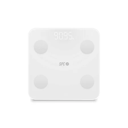 Báscula Digital de Baño SPC ATENEA FIT 3 Blanco Cristal Templado 180 kg 50 x 50 x 28 cm de SPC, Básculas - Ref: S0236052, Pre...