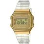 Montre Unisexe Casio VINTAGE COLLECTION - TRANSPARENT BAND - GOLD de Casio, Montres bracelet - Réf : S0386788, Prix : 52,84 €...