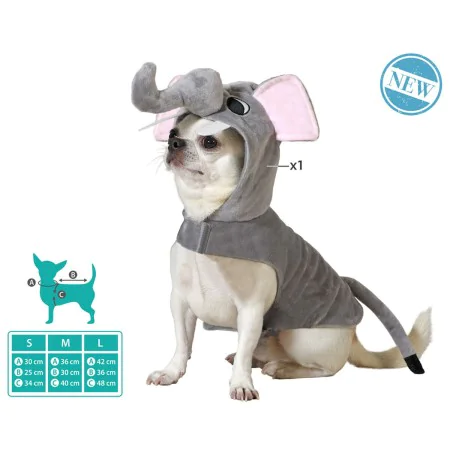 Dog Costume Size L Elephant by BigBuy Pets, Fancy dress costumes - Ref: S1136424, Price: 9,38 €, Discount: %