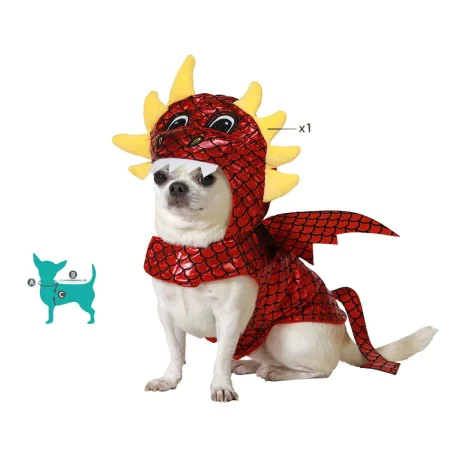 Dog Costume Size L Dragon by BigBuy Pets, Fancy dress costumes - Ref: S1136427, Price: 10,60 €, Discount: %