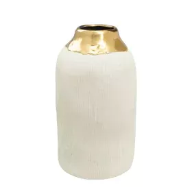 Vase Romimex Blanc Doré Porcelaine 18 x 36 x 18 cm de Romimex, Vases - Réf : D1628645, Prix : 62,45 €, Remise : %