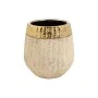 Macetero Romimex Beige Dorado Porcelana 16 x 17 x 16 cm de Romimex, Maceteros - Ref: D1628663, Precio: 18,98 €, Descuento: %