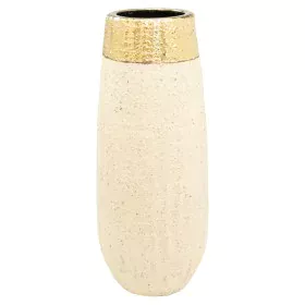 Blumenvase Romimex Beige Gold Porzellan 17 x 40 x 17 cm von Romimex, Vasen - Ref: D1628664, Preis: 61,70 €, Rabatt: %