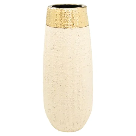 Vase Romimex Beige Doré Porcelaine 17 x 40 x 17 cm de Romimex, Vases - Réf : D1628664, Prix : 67,37 €, Remise : %