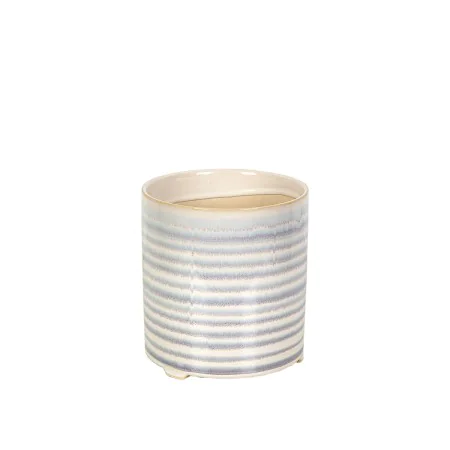 Vaso Romimex Azul Branco Cerâmica 15 x 16 x 15 cm de Romimex, Vasos para flores - Ref: D1628668, Preço: 15,40 €, Desconto: %