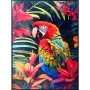 Painting Romimex Velvet MDF Wood Parrot 83 x 123 x 4 cm by Romimex, Paintings - Ref: D1628690, Price: 140,89 €, Discount: %