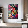 Painting Romimex Velvet MDF Wood Parrot 83 x 123 x 4 cm by Romimex, Paintings - Ref: D1628690, Price: 140,89 €, Discount: %