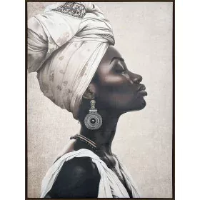 Pintura Romimex Veludo Madeira MDF Africana 83 x 123 x 4 cm de Romimex, Pinturas artísticas - Ref: D1628694, Preço: 140,89 €,...