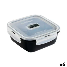 Hermetic Lunch Box Luminarc Pure Box Black 1,22 L Glass (6 Units) by Luminarc, Food storage - Ref: S2709955, Price: 50,84 €, ...