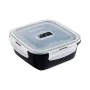 Lancheira Hermética Luminarc Pure Box Preto 1,22 L Vidro (6 Unidades) de Luminarc, Armazenamento de alimentos - Ref: S2709955...