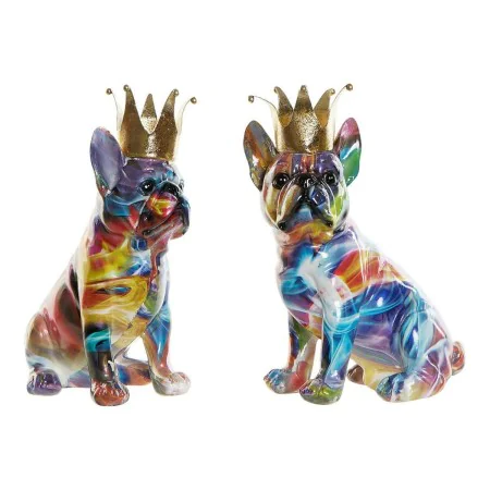 Figurine Décorative DKD Home Decor 18,5 x 11,5 x 23,5 cm Multicouleur Chien (2 Unités) de DKD Home Decor, Objets de décoratio...