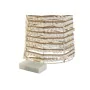 Adorno Navideño DKD Home Decor Blanco Dorado Natural 20 x 20 x 80 cm (3 Piezas) de DKD Home Decor, Navidad - Ref: S3052279, P...