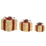 Décorations de Noël DKD Home Decor Blanc Rouge Doré 25 x 25 x 25 cm (3 Pièces) de DKD Home Decor, Noël - Réf : S3052286, Prix...