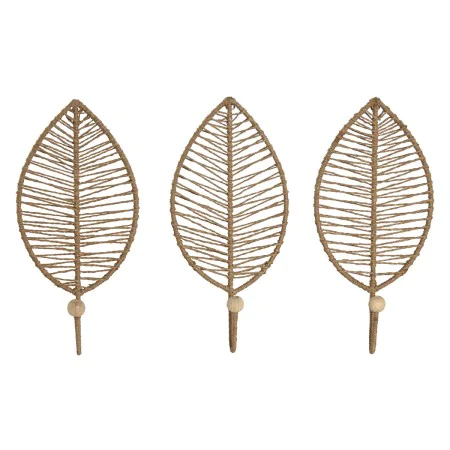 Bengaleiro de parede Home ESPRIT Natural Juta Metal 12 x 4 x 26 cm de Home ESPRIT, Bengaleiros de parede - Ref: S3057321, Pre...