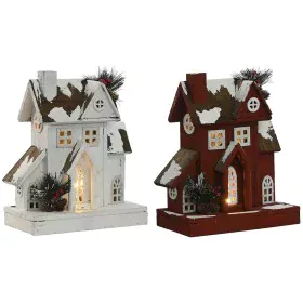 Adorno Navideño Home ESPRIT Blanco Rojo 26 x 14 x 32 cm (2 Unidades) de Home ESPRIT, Navidad - Ref: S3058490, Precio: 43,54 €...