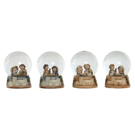 Crèche de Noël Home ESPRIT Multicouleur Résine Aluminium Verre 8 x 8 x 10 cm (4 Unités) de Home ESPRIT, Noël - Réf : S3058507...