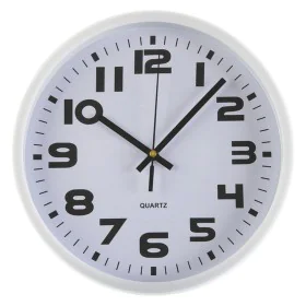 Horloge Murale Versa Blanc Plastique 3,8 x 25 x 25 cm de Versa, Pendules murales - Réf : S3404210, Prix : 8,52 €, Remise : %