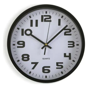 Wall Clock Versa Black Plastic 3,8 x 25 x 25 cm by Versa, Wall Clocks - Ref: S3404211, Price: 8,52 €, Discount: %