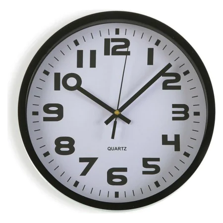 Horloge Murale Versa Noir Plastique 3,8 x 25 x 25 cm de Versa, Pendules murales - Réf : S3404211, Prix : 7,67 €, Remise : %