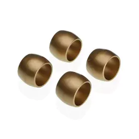 Napkin ring Versa polypropylene 4,7 x 3,2 x 4,7 cm Golden 4 Pieces by Versa, Shelves and supports - Ref: S3412900, Price: 4,7...