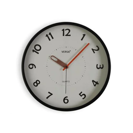 Reloj de Pared Versa Negro Plástico 4 x 30 x 30 cm de Versa, Relojes de pared - Ref: S3412958, Precio: 12,33 €, Descuento: %