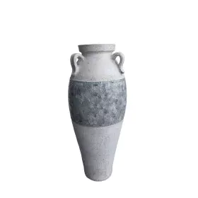 Floor vase Romimex White Grey Terracotta 32 x 80 x 32 cm With handles by Romimex, Vases - Ref: D1628783, Price: 166,60 €, Dis...