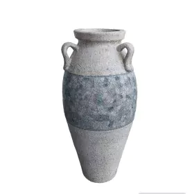 Vaso da pavimento Romimex Bianco Grigio Terracotta 28 x 60 x 28 cm Con manici di Romimex, Vasi - Rif: D1628784, Prezzo: 134,4...