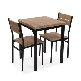 Ensemble Table + 2 Chaises Versa PVC Métal Bois MDF 60 x 76 x 60 cm de Versa, Tables - Réf : S3412969, Prix : 109,94 €, Remis...