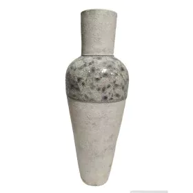 Floor vase Romimex White Grey Terracotta 34 x 100 x 34 cm by Romimex, Vases - Ref: D1628785, Price: 192,89 €, Discount: %