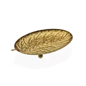 Centerpiece Versa Golden Sheet 12 x 1,5 x 19 cm by Versa, Ornaments - Ref: S3412975, Price: 6,17 €, Discount: %