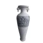 Vase de sol Romimex Blanc Gris Terre cuite 34 x 100 x 34 cm Avec des poignées de Romimex, Vases - Réf : D1628787, Prix : 213,...