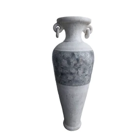 Vaso da pavimento Romimex Bianco Grigio Terracotta 34 x 100 x 34 cm Con manici di Romimex, Vasi - Rif: D1628787, Prezzo: 189,...