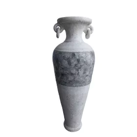 Vaso da pavimento Romimex Bianco Grigio Terracotta 34 x 100 x 34 cm Con manici di Romimex, Vasi - Rif: D1628787, Prezzo: 213,...