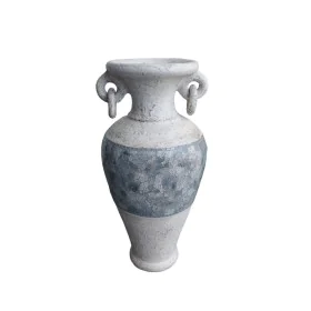 Vaso Romimex Bianco Grigio Terracotta 28 x 60 x 28 cm Con manici di Romimex, Vasi - Rif: D1628789, Prezzo: 122,02 €, Sconto: %