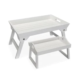 Jeux de plateaux Versa Blanc Bois MDF 32 x 24 x 48 cm de Versa, Plats et plateaux - Réf : S3413095, Prix : 30,30 €, Remise : %