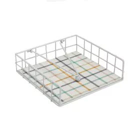 Portatovagliolo Versa Peter Acciaio 18 x 7 x 18 cm di Versa, Anelli portatovagliolo - Rif: S3413136, Prezzo: 8,52 €, Sconto: %