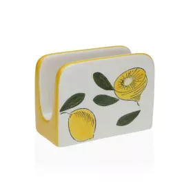 Napkin holder Versa Ceramic 5 x 8 x 11 cm Lemon by Versa, Napkin Rings - Ref: S3413218, Price: 4,79 €, Discount: %