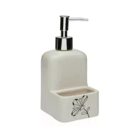 Dispenser di Sapone Versa Ceramica ABS Dolomite Fiori 9 x 18,5 x 8 cm di Versa, Supporti e distributori - Rif: S3413225, Prez...