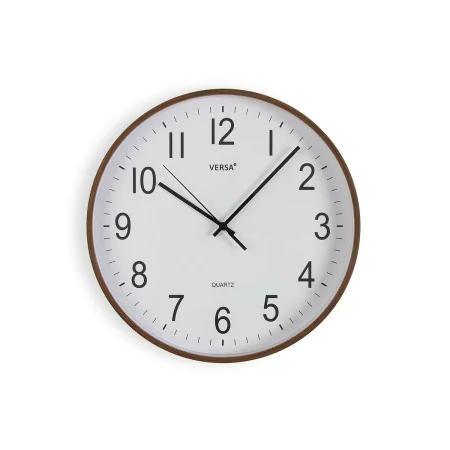 Wall Clock Versa Plastic Quartz MDF Wood 4 x 30 x 30 cm by Versa, Wall Clocks - Ref: S3413476, Price: 15,44 €, Discount: %