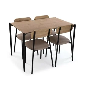 Tisch-Set mit 4 Stühlen Versa PVC Metall Holz MDF 70 x 75 x 110 cm von Versa, Esszimmertische - Ref: S3413597, Preis: 171,40 ...