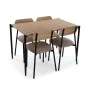 Ensemble Table + 4 Chaises Versa PVC Métal Bois MDF 70 x 75 x 110 cm de Versa, Tables - Réf : S3413597, Prix : 171,40 €, Remi...