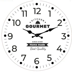 Horloge Murale Versa Gourmet Bois 4 x 30 x 30 cm de Versa, Pendules murales - Réf : S3413648, Prix : 7,66 €, Remise : %